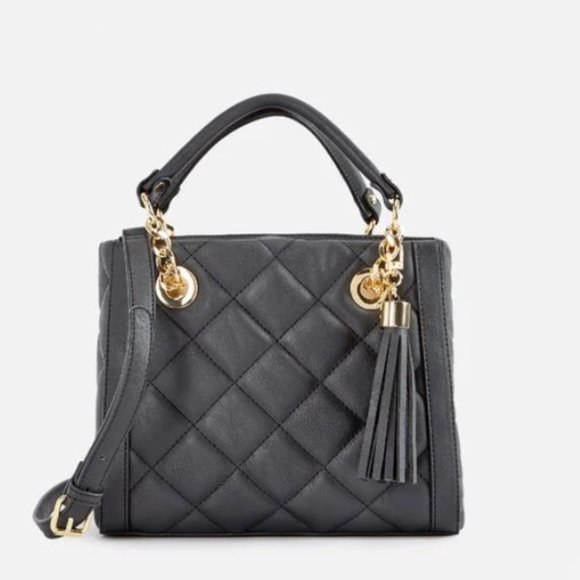 NWOT Small Quilted Tassel Satchel - Picture 6 of 6